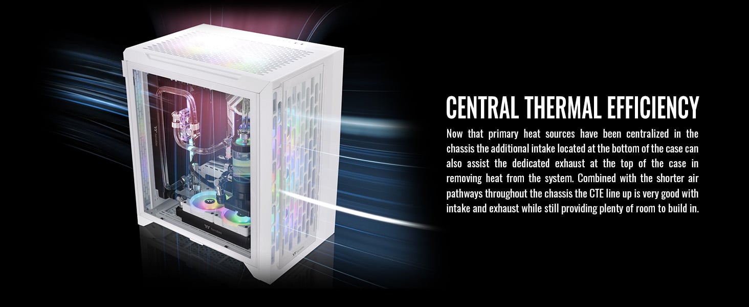 Thermaltake CTE C700 TG ARGB Snow Mid Tower Case